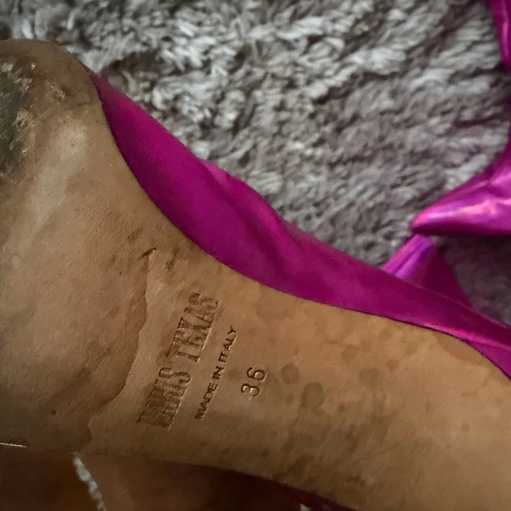 Metallic pink Paris Texas boots